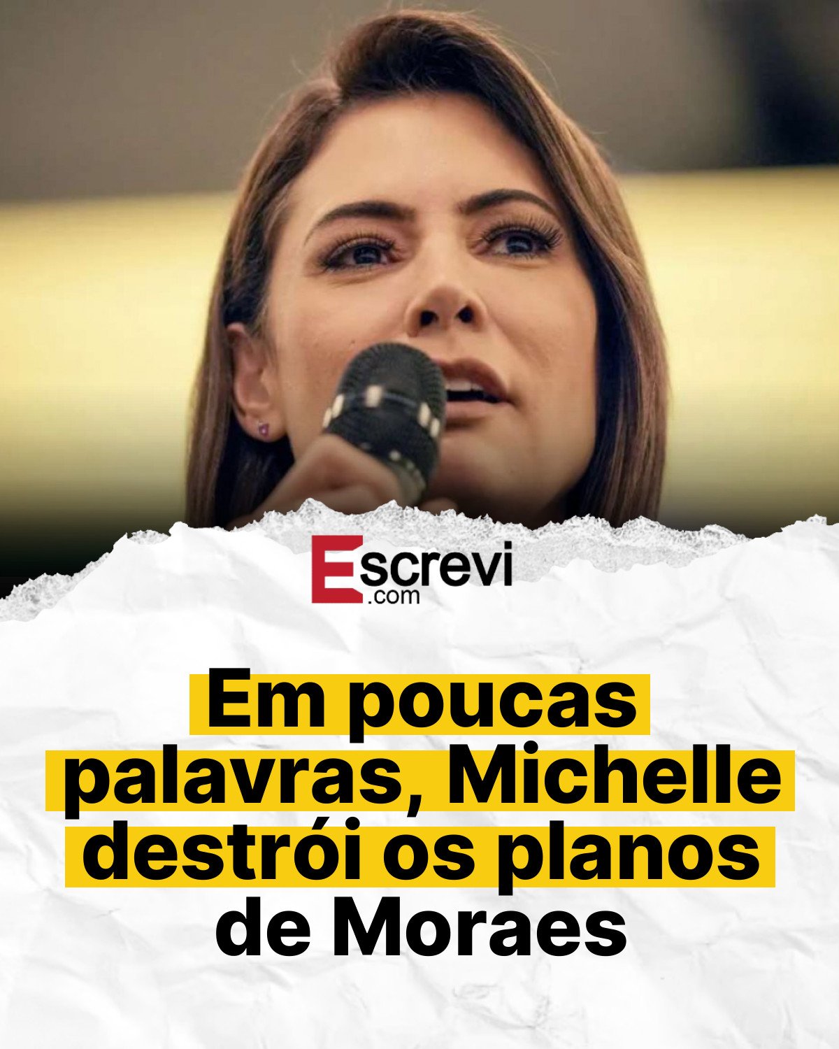 Em poucas palavras, Michelle destrói os planos de Moraes card branco