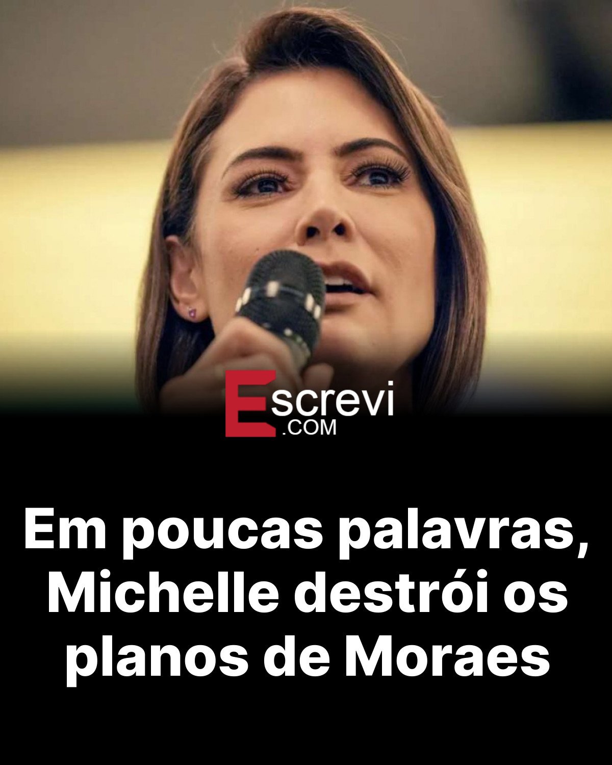 Em poucas palavras, Michelle destrói os planos de Moraes card preto