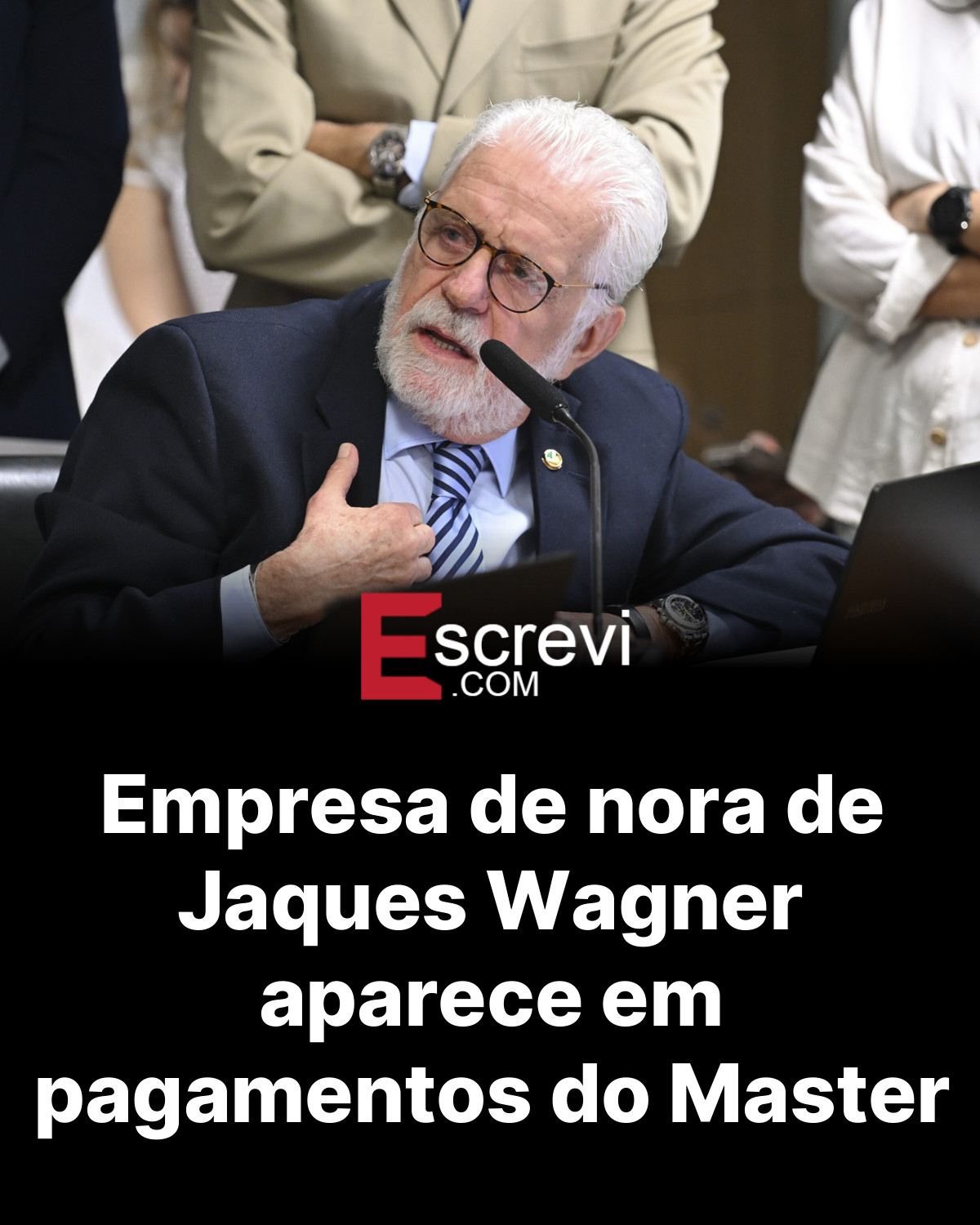 Empresa de nora de Jaques Wagner aparece em pagamentos do Master card preto