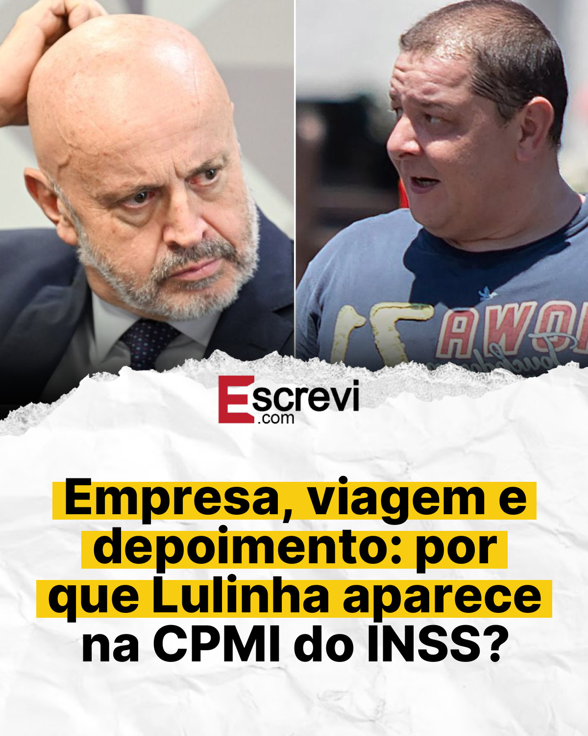Empresa, viagem e depoimento: por que Lulinha aparece na CPMI do INSS? card branco