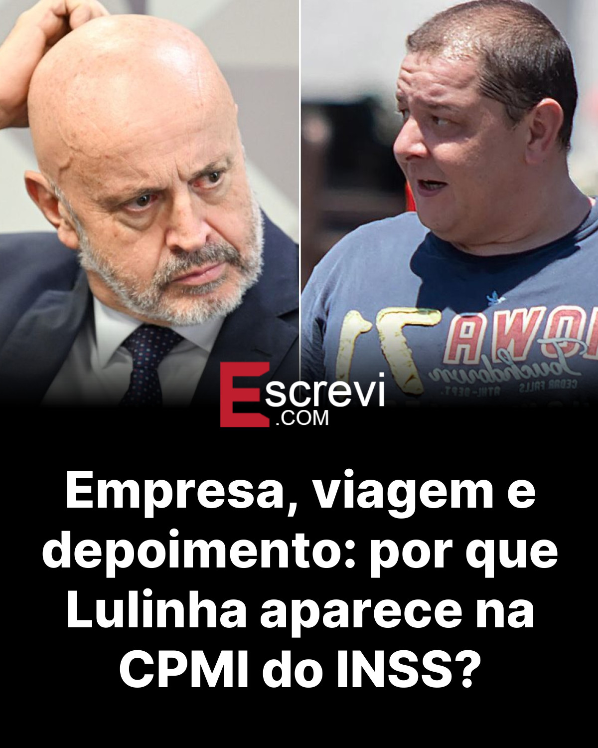 Empresa, viagem e depoimento: por que Lulinha aparece na CPMI do INSS? card preto