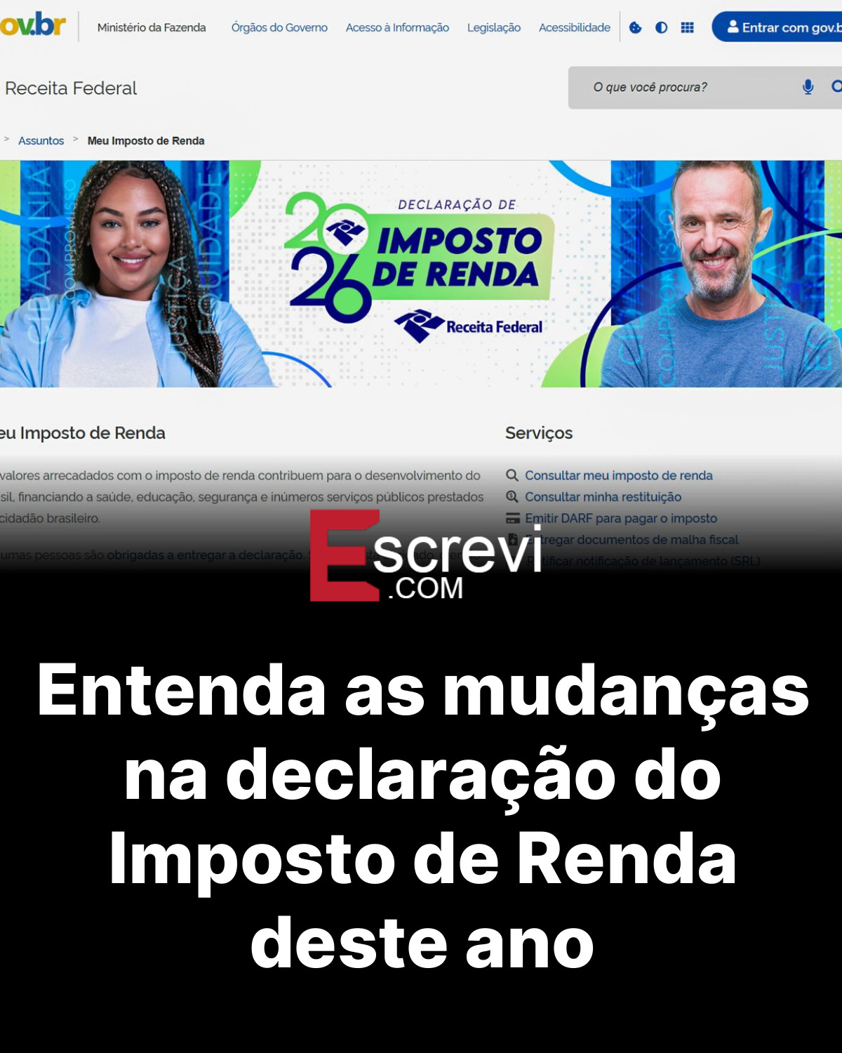 Entenda as mudanças na declaração do Imposto de Renda deste ano card preto