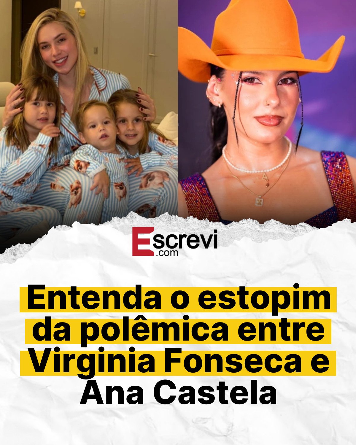 Entenda o estopim da polêmica entre Virginia Fonseca e Ana Castela card branco