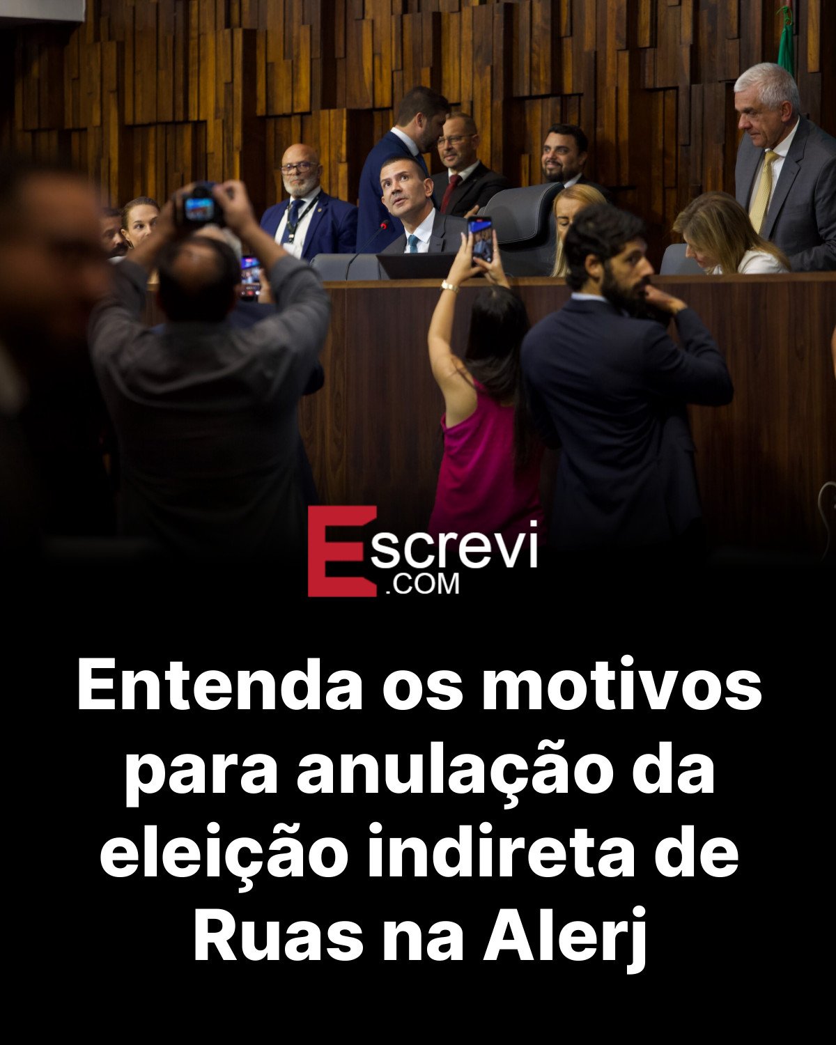 Entenda os motivos para anulação da eleição indireta de Ruas na Alerj card preto