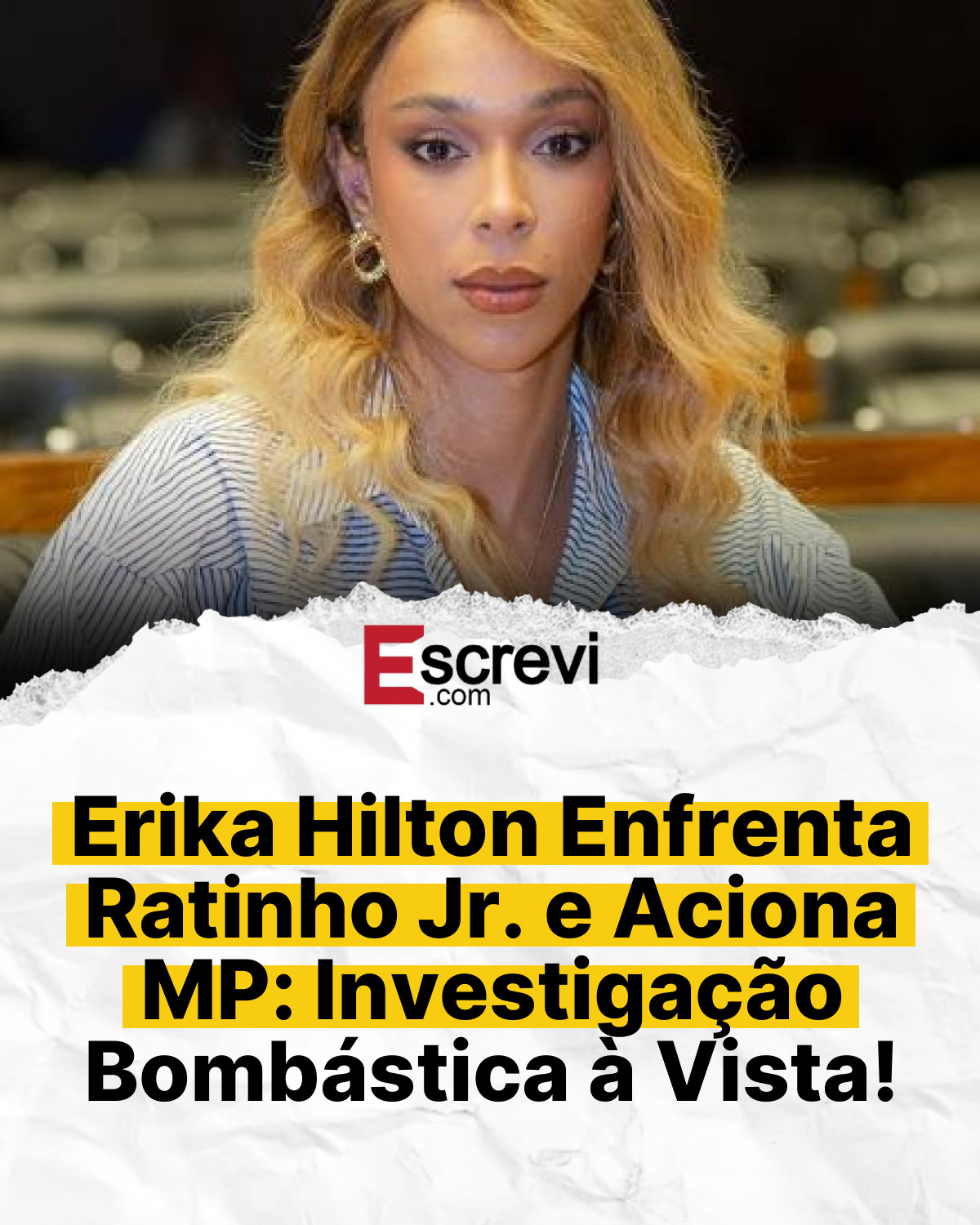 Erika Hilton Enfrenta Ratinho Jr. e Aciona MP: Investigação Bombástica à Vista! card branco