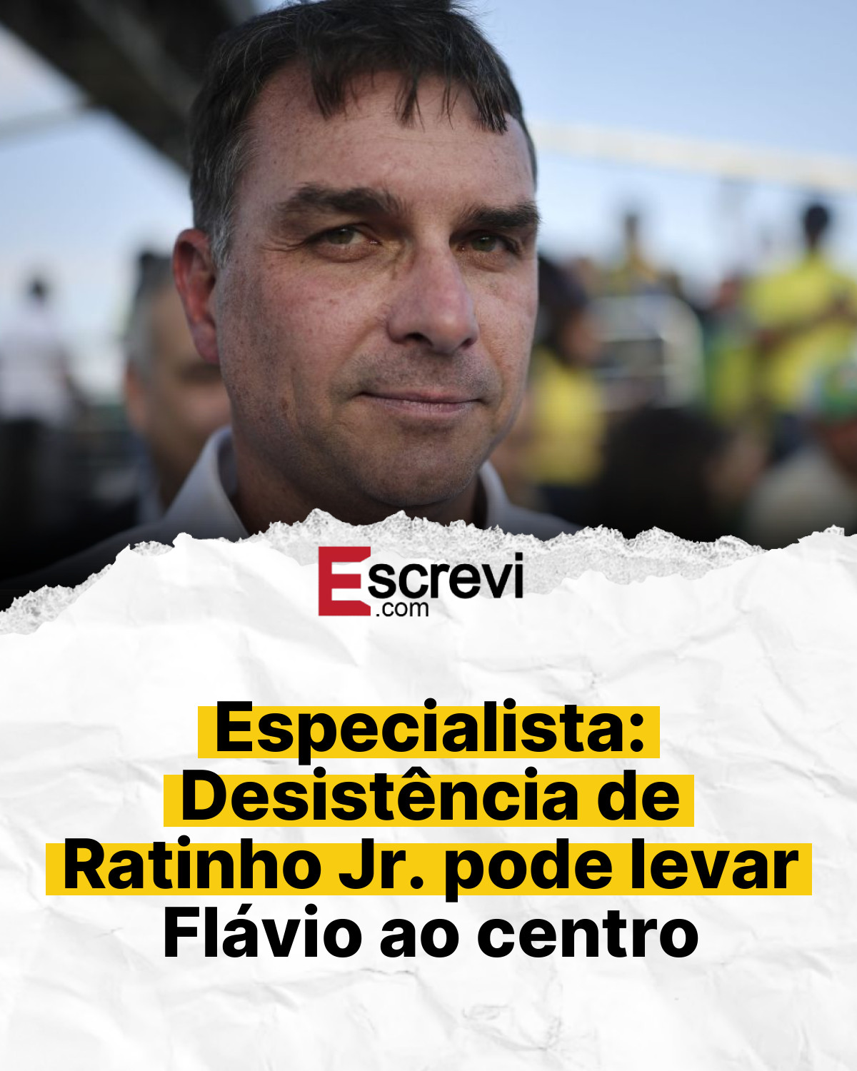 Especialista: Desistência de Ratinho Jr. pode levar Flávio ao centro card branco