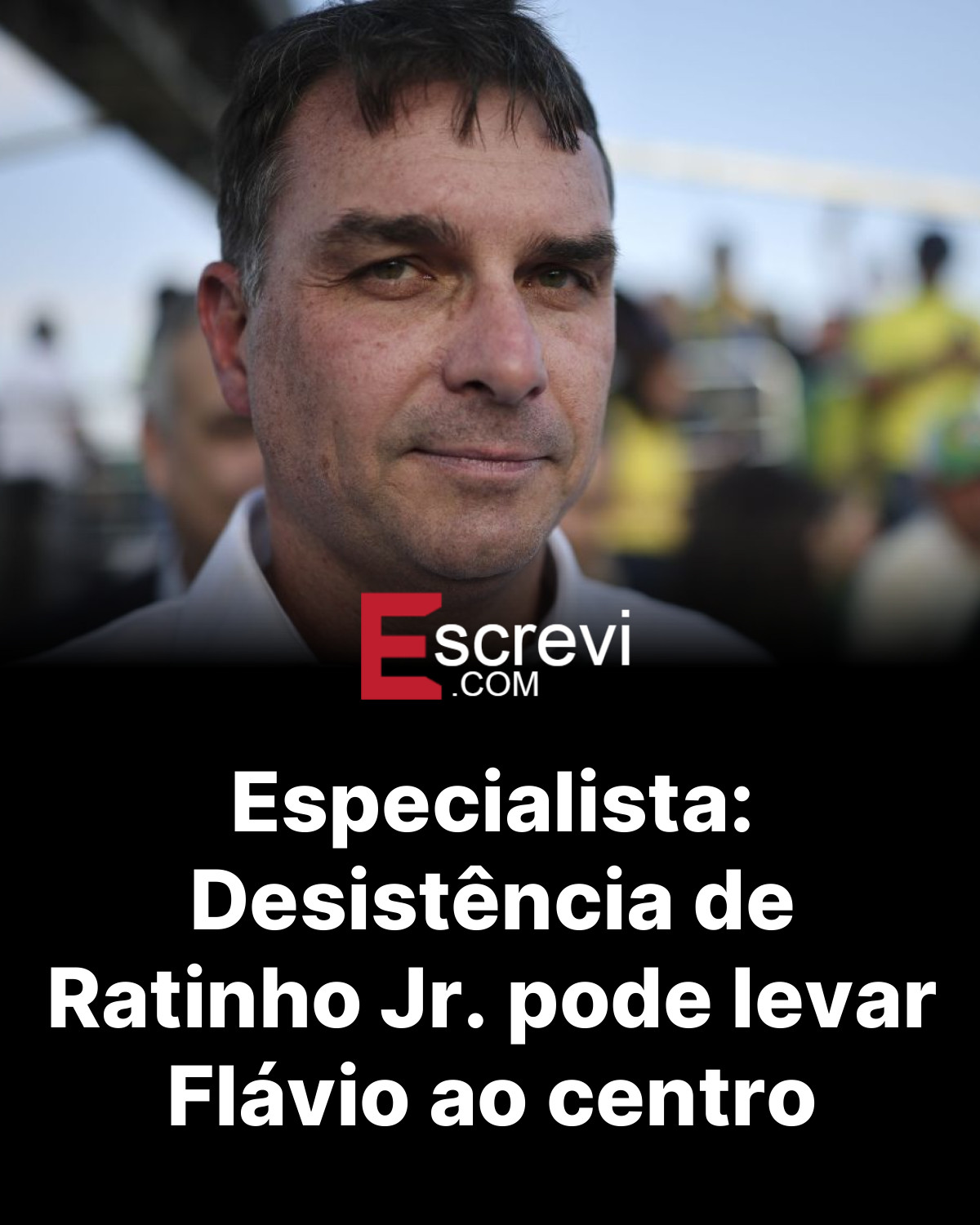 Especialista: Desistência de Ratinho Jr. pode levar Flávio ao centro card preto