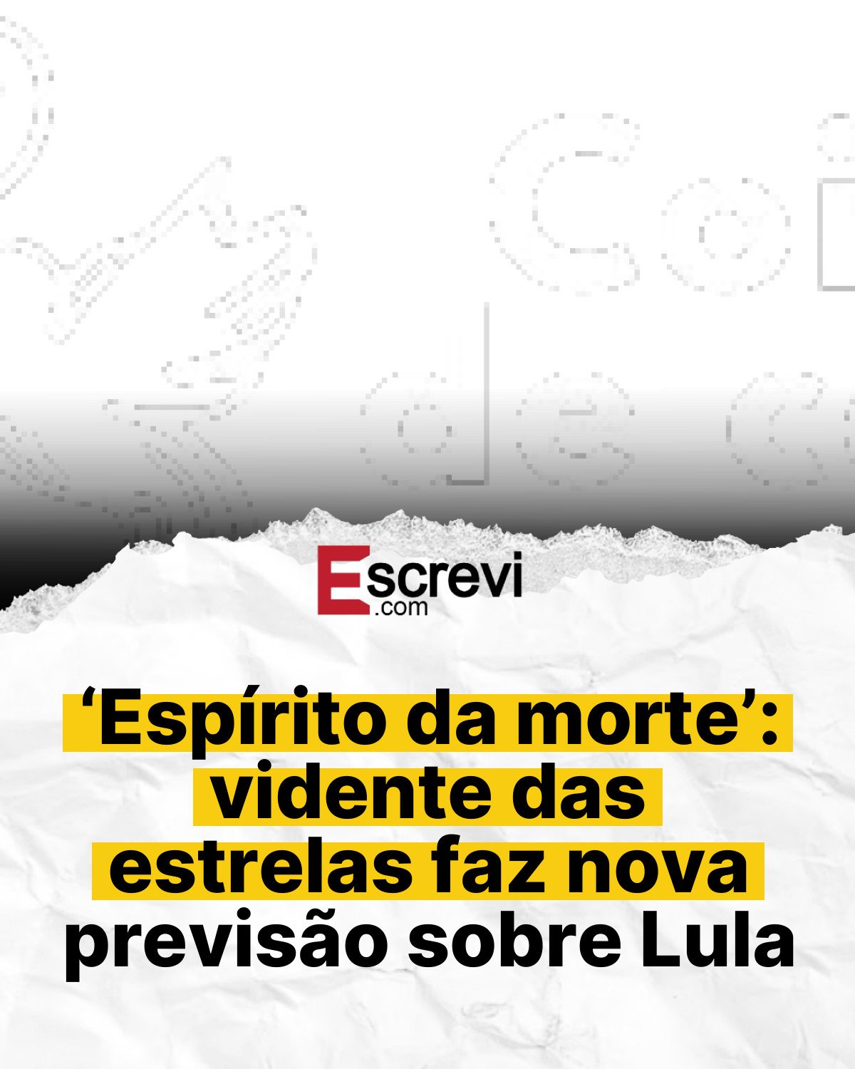 ‘Espírito da morte’: vidente das estrelas faz nova previsão sobre Lula card branco