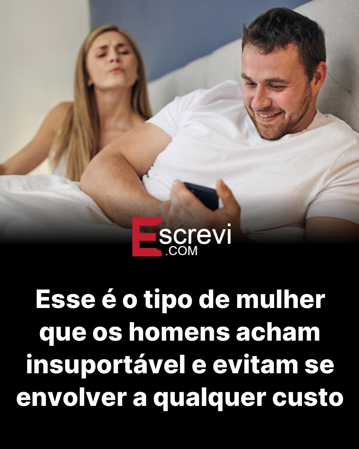Esse é o tipo de mulher que os homens acham insuportável e evitam se envolver a qualquer custo card preto