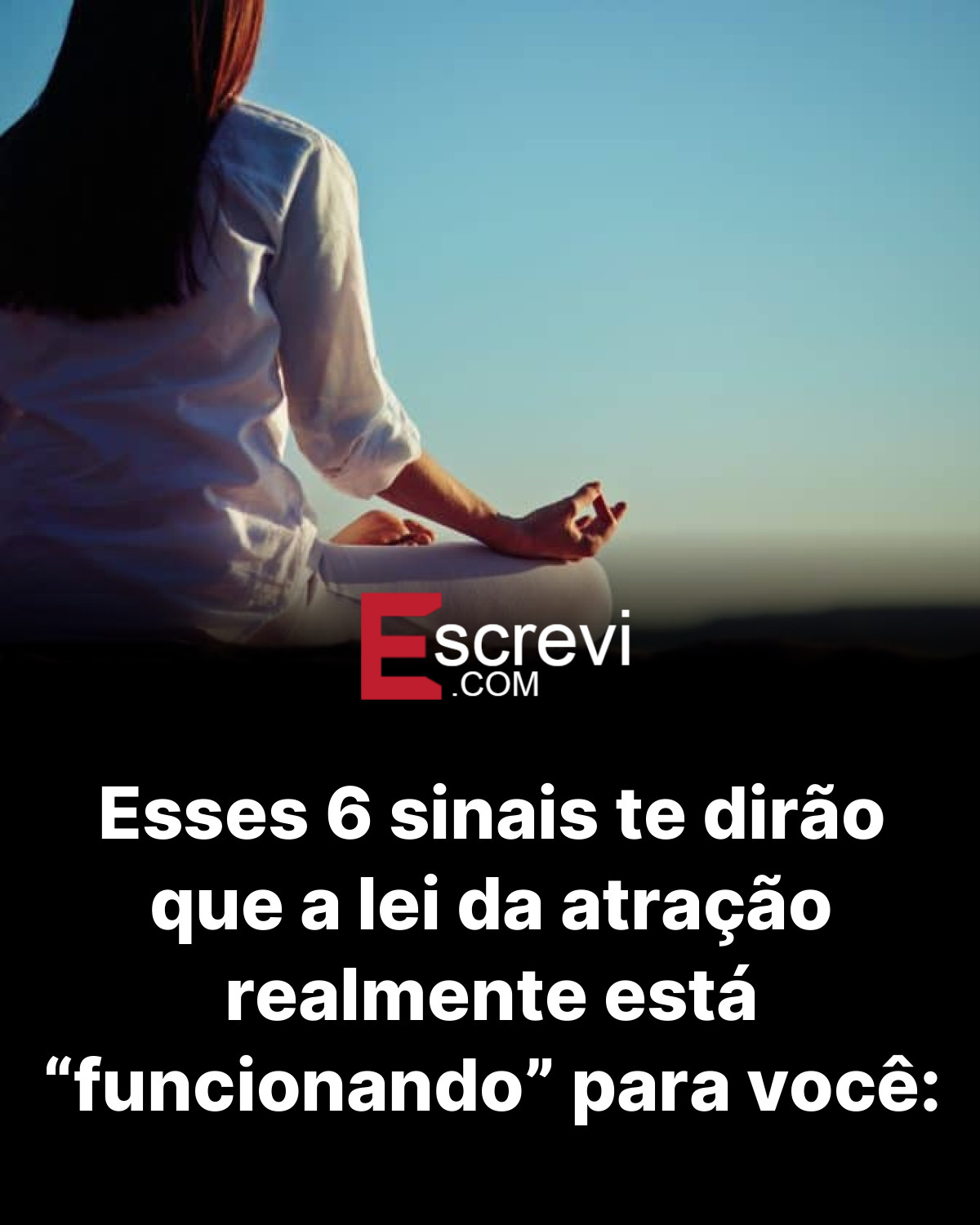 Esses 6 sinais te dirão que a lei da atração realmente está “funcionando” para você: card preto