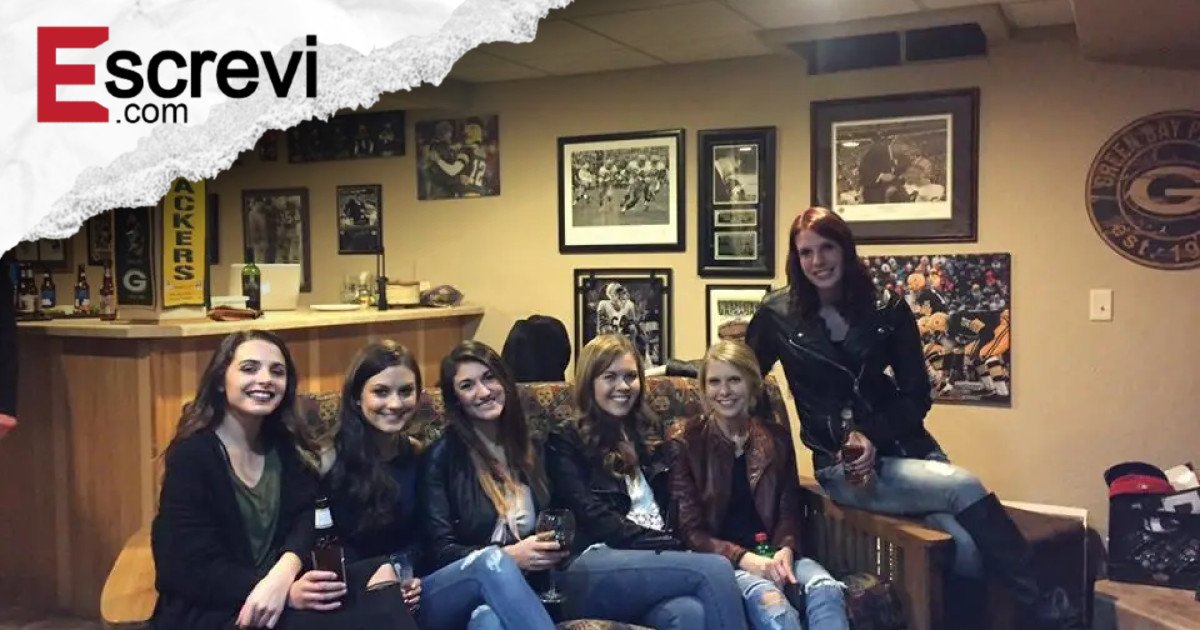 Esta ilusão de ótica, que mostra seis garotas com apenas cinco pares de pernas, deixa a internet completamente perplexa imagem principal