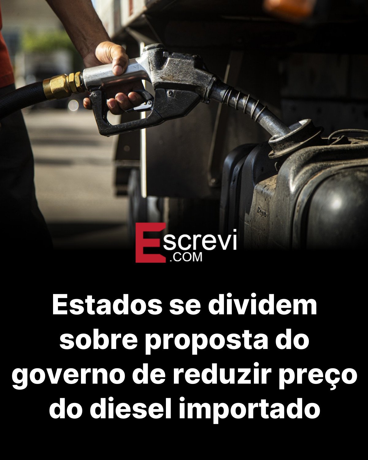 Estados se dividem sobre proposta do governo de reduzir preço do diesel importado card preto