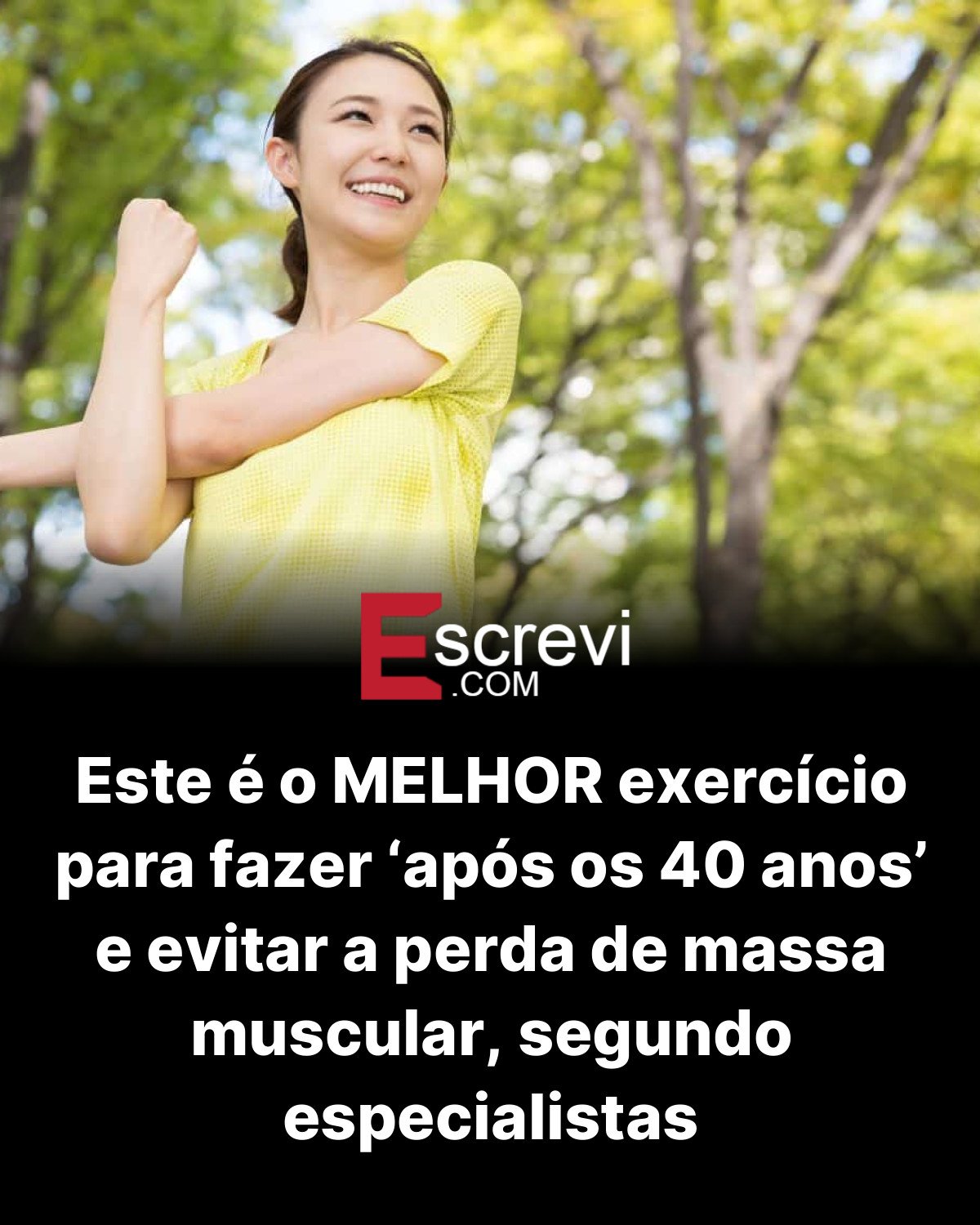 Este é o MELHOR exercício para fazer ‘após os 40 anos’ e evitar a perda de massa muscular, segundo especialistas card preto