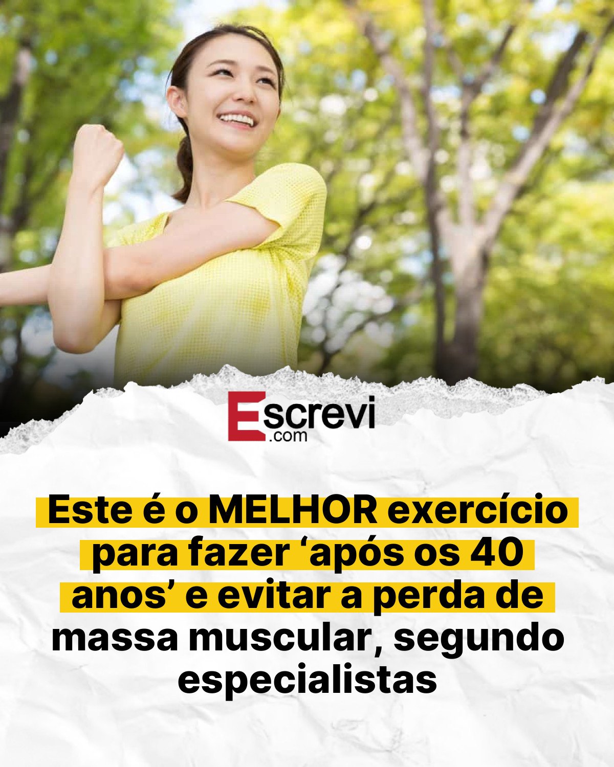 Este é o MELHOR exercício para fazer ‘após os 40 anos’ e evitar a perda de massa muscular, segundo especialistas card branco