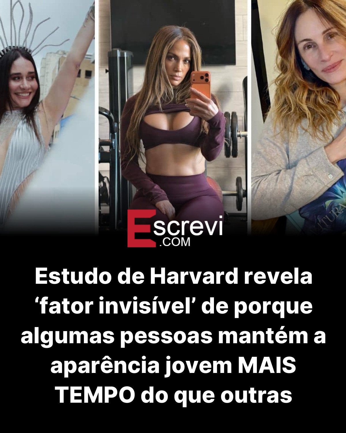 Estudo de Harvard revela ‘fator invisível’ de porque algumas pessoas mantém a aparência jovem MAIS TEMPO do que outras card preto