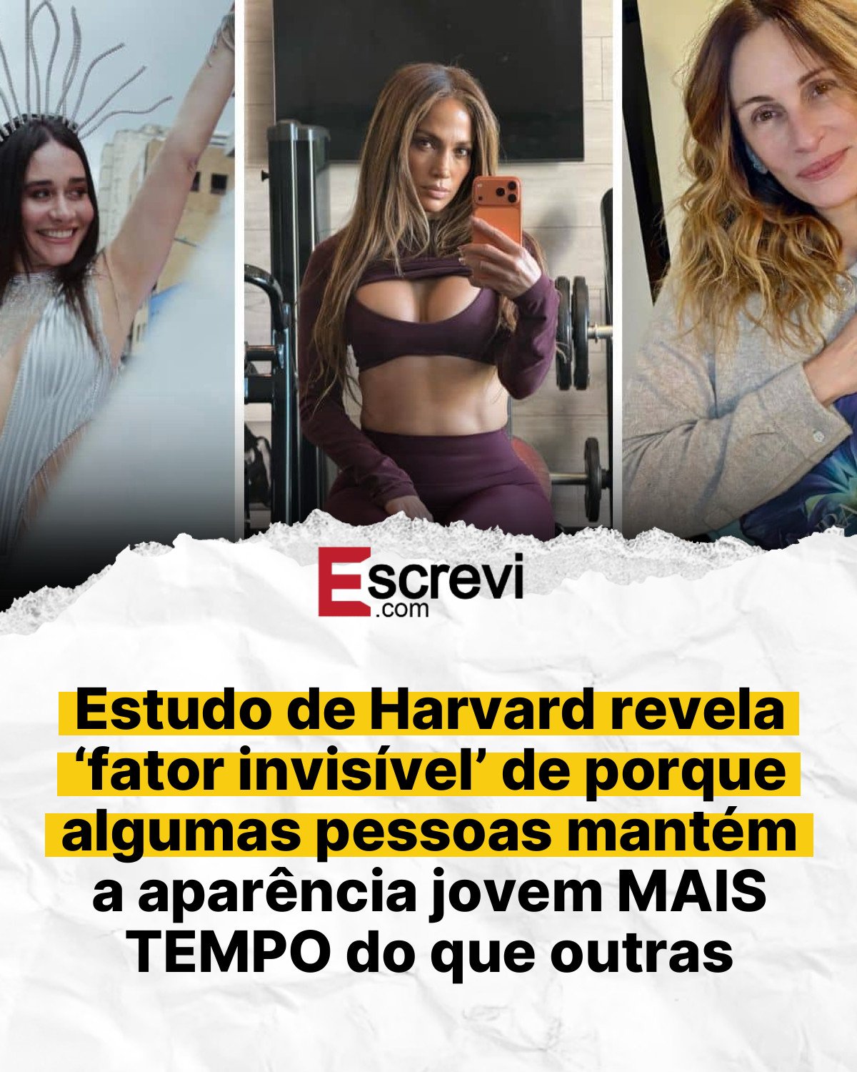 Estudo de Harvard revela ‘fator invisível’ de porque algumas pessoas mantém a aparência jovem MAIS TEMPO do que outras card branco