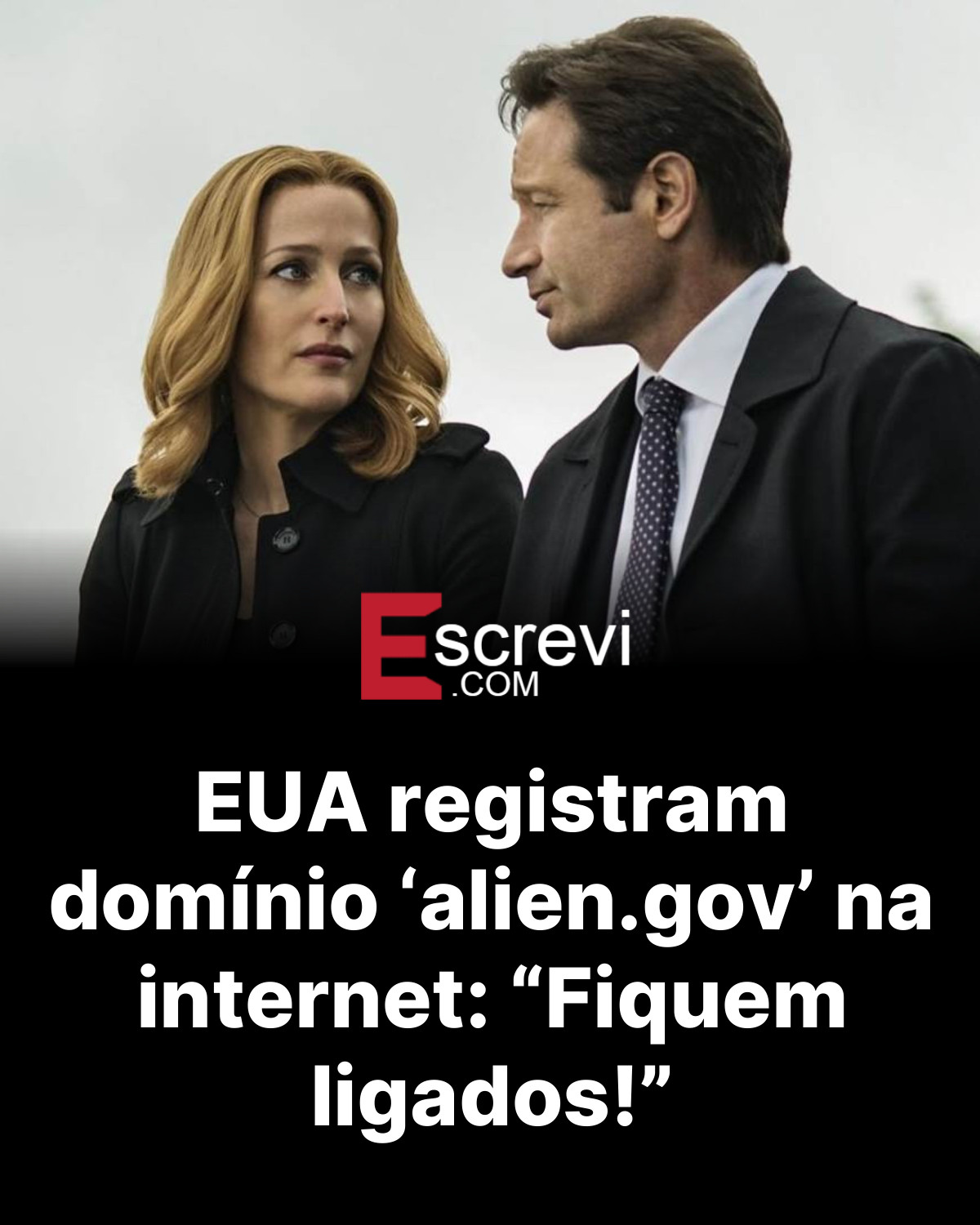 EUA registram domínio ‘alien.gov’ na internet: “Fiquem ligados!” card preto