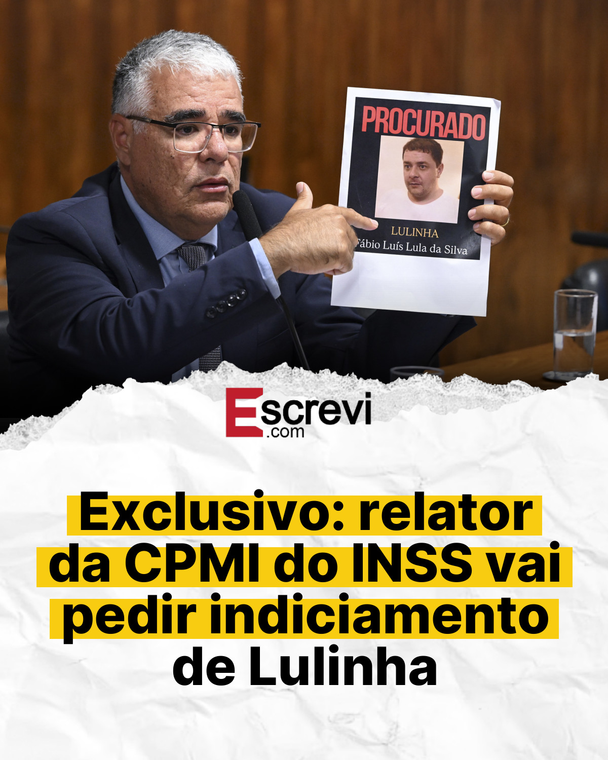Exclusivo: relator da CPMI do INSS vai pedir indiciamento de Lulinha card branco