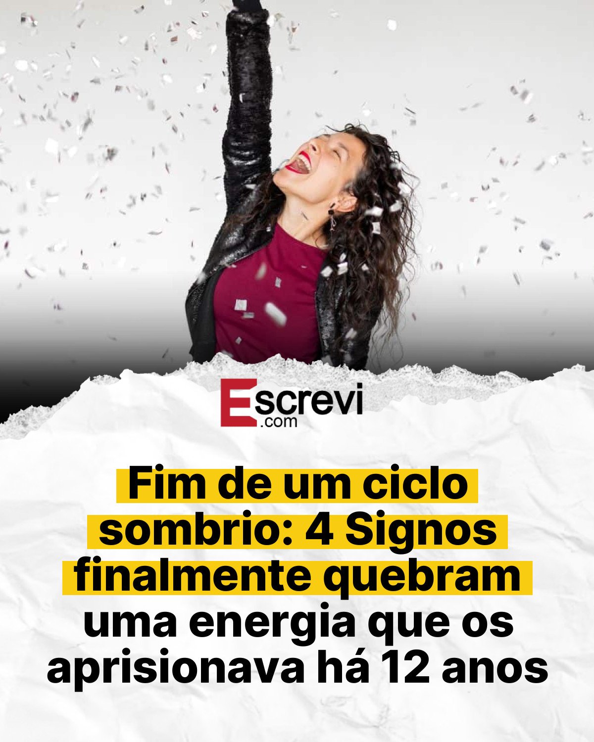 Fim de um ciclo sombrio: 4 Signos finalmente quebram uma energia que os aprisionava há 12 anos card branco