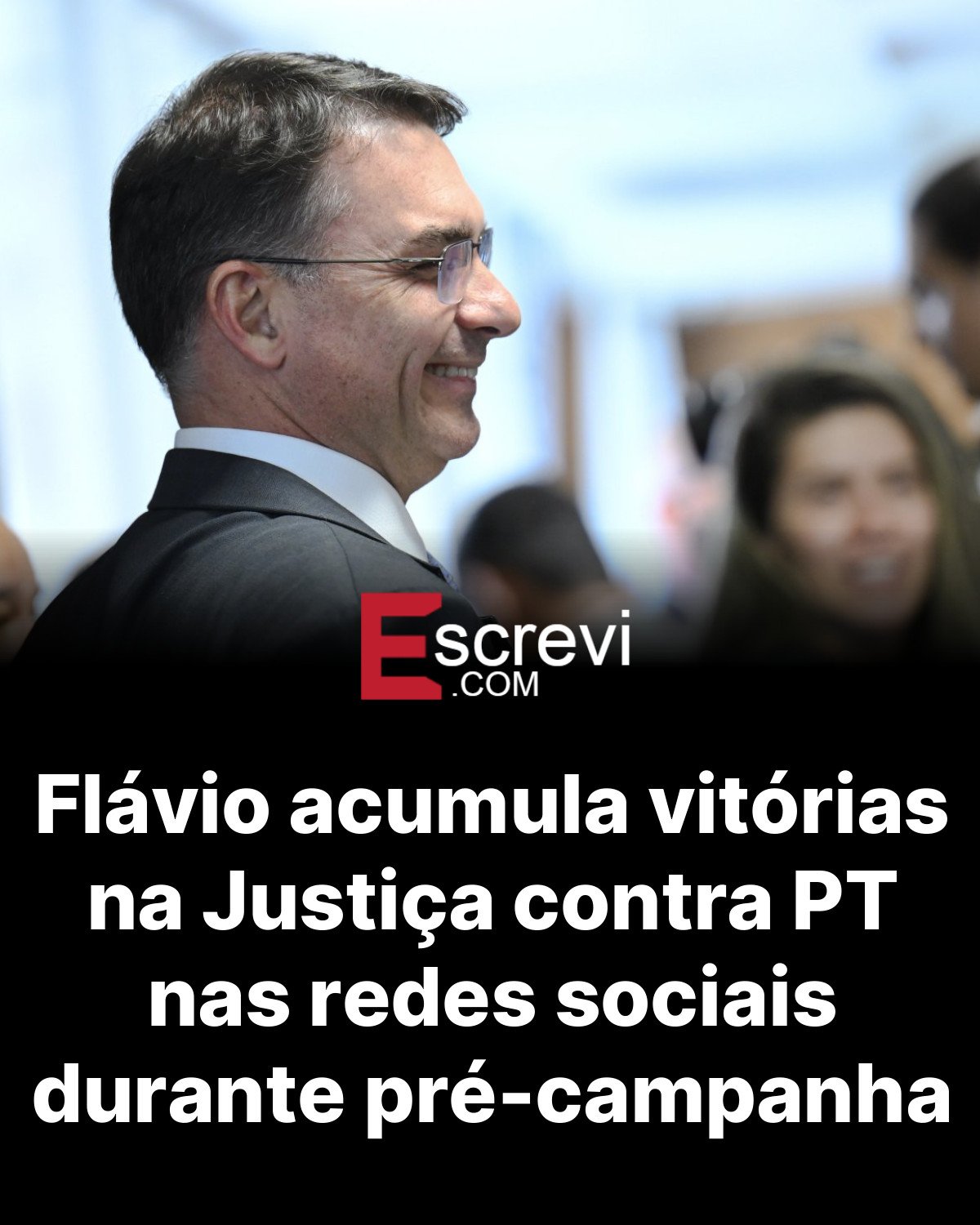Flávio acumula vitórias na Justiça contra PT nas redes sociais durante pré-campanha card preto