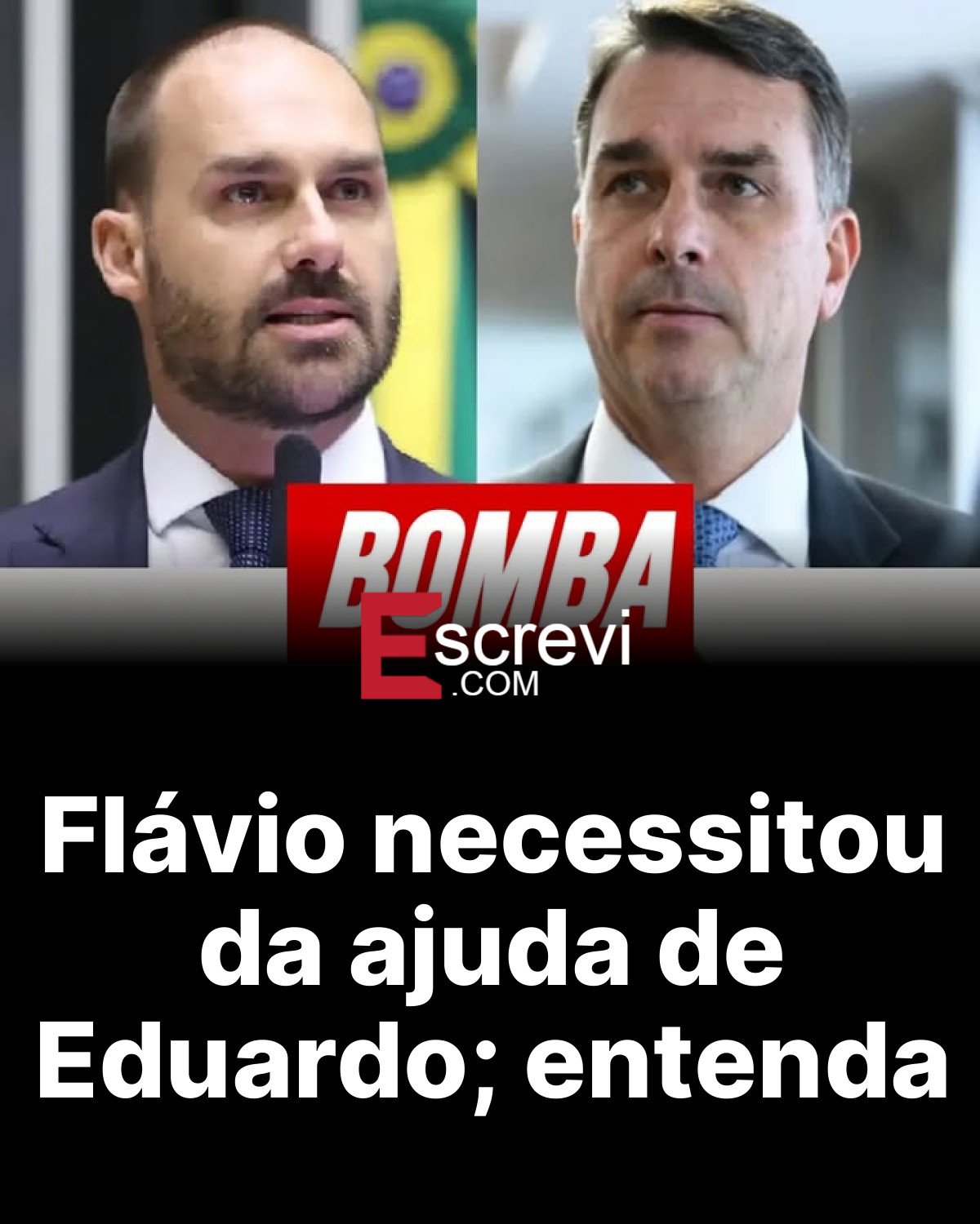 Flávio necessitou da ajuda de Eduardo; entenda card preto