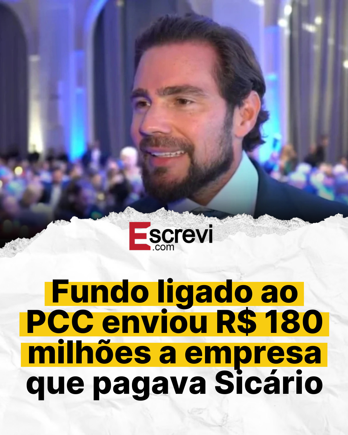 Fundo ligado ao PCC enviou R$ 180 milhões a empresa que pagava Sicário card branco