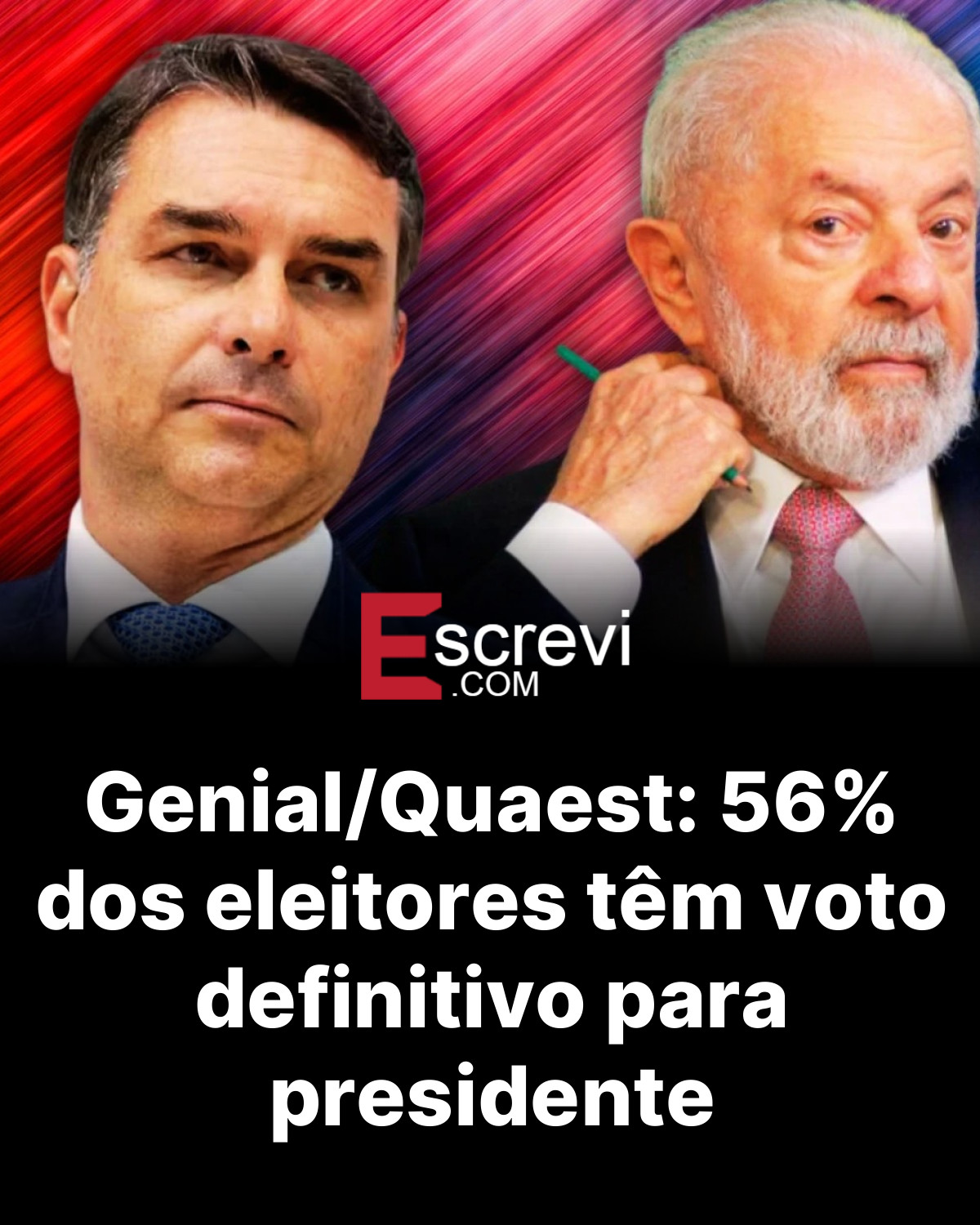 Genial/Quaest: 56% dos eleitores têm voto definitivo para presidente card preto
