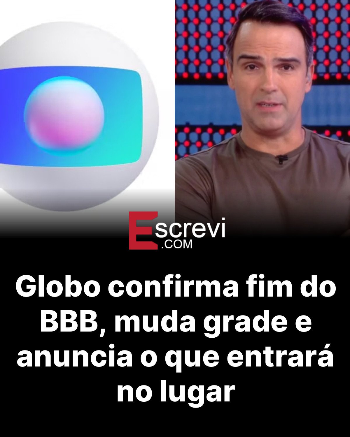 Globo confirma fim do BBB, muda grade e anuncia o que entrará no lugar card preto