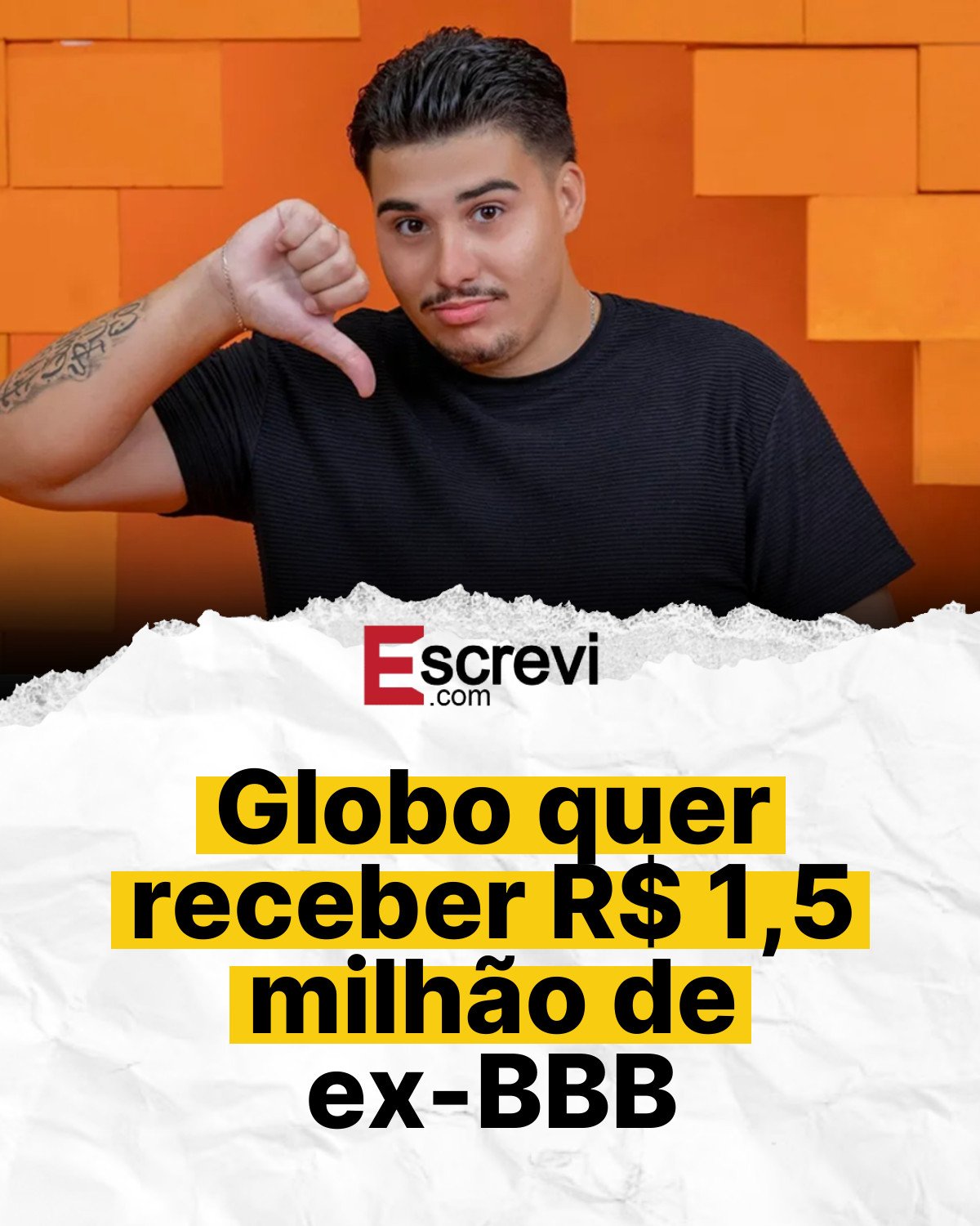 Globo quer receber R$ 1,5 milhão de ex-BBB card branco