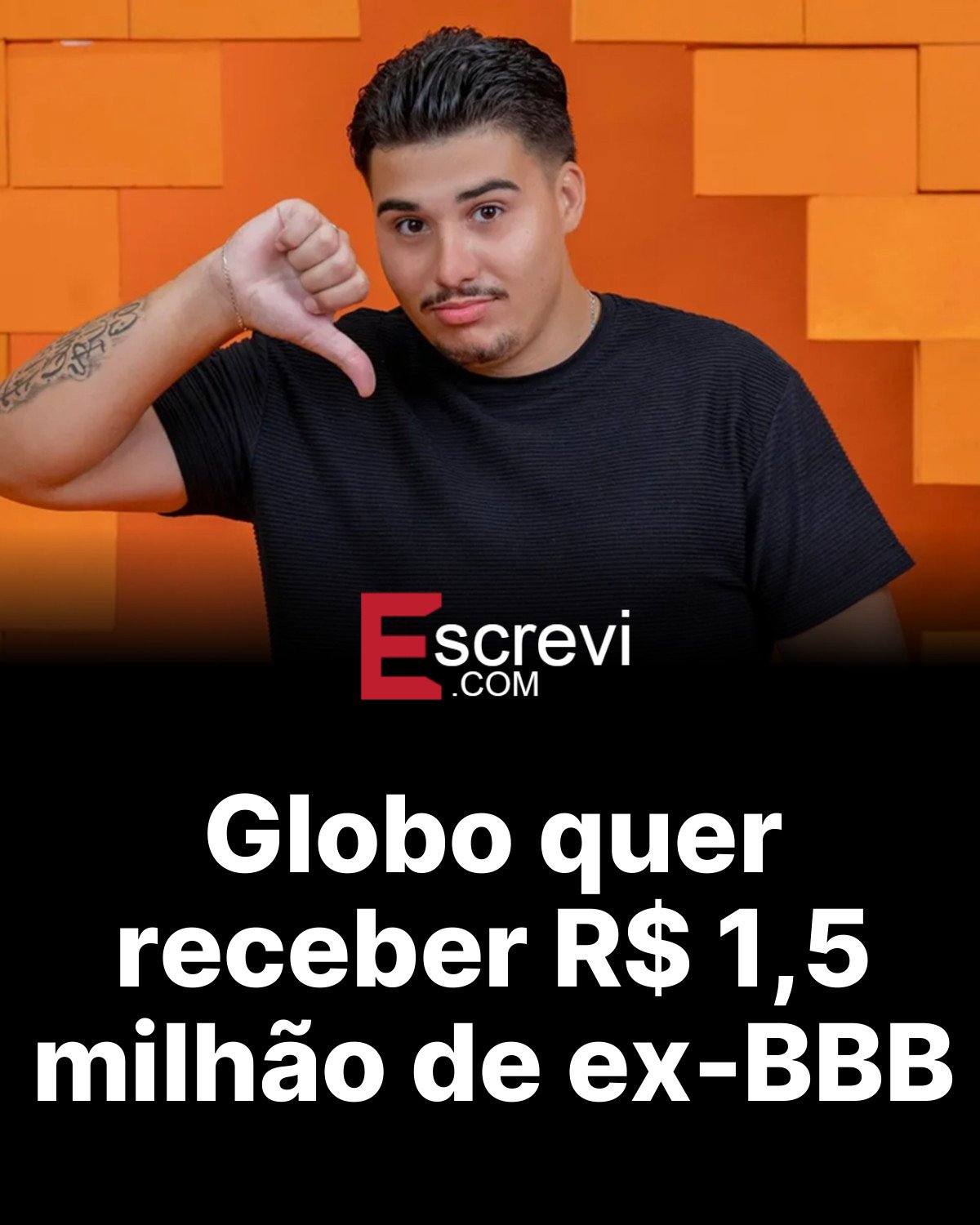 Globo quer receber R$ 1,5 milhão de ex-BBB card preto