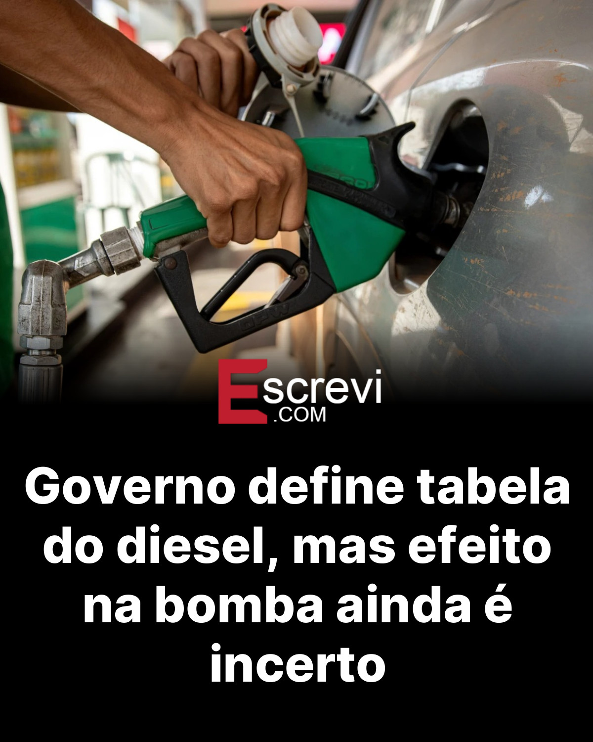 Governo define tabela do diesel, mas efeito na bomba ainda é incerto card preto