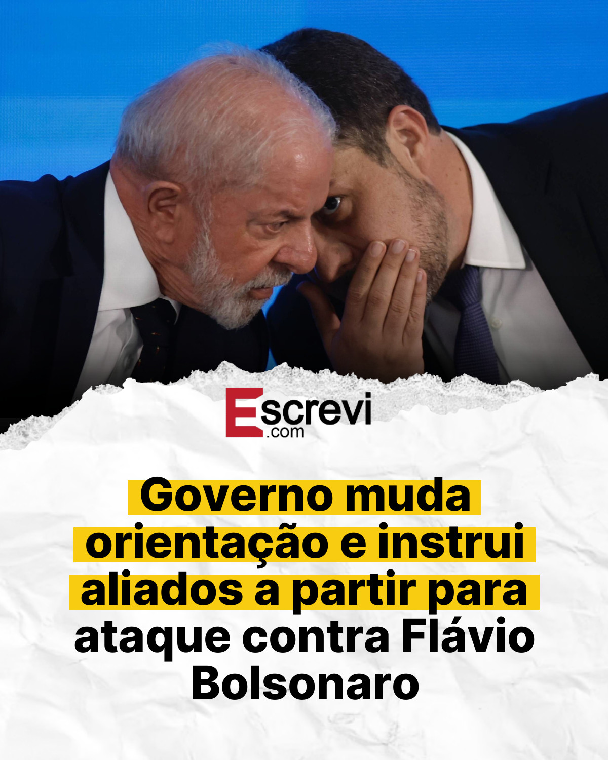 Governo muda orientação e instrui aliados a partir para ataque contra Flávio Bolsonaro card branco