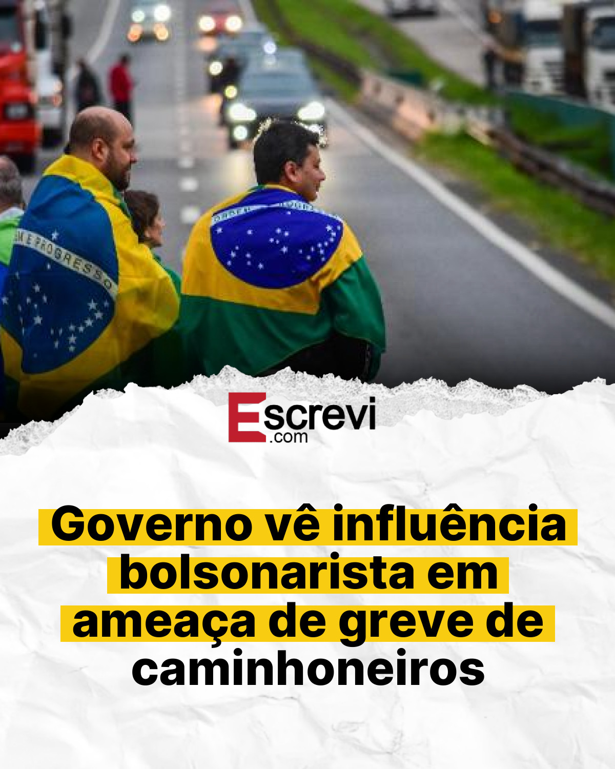 Governo vê influência bolsonarista em ameaça de greve de caminhoneiros card branco