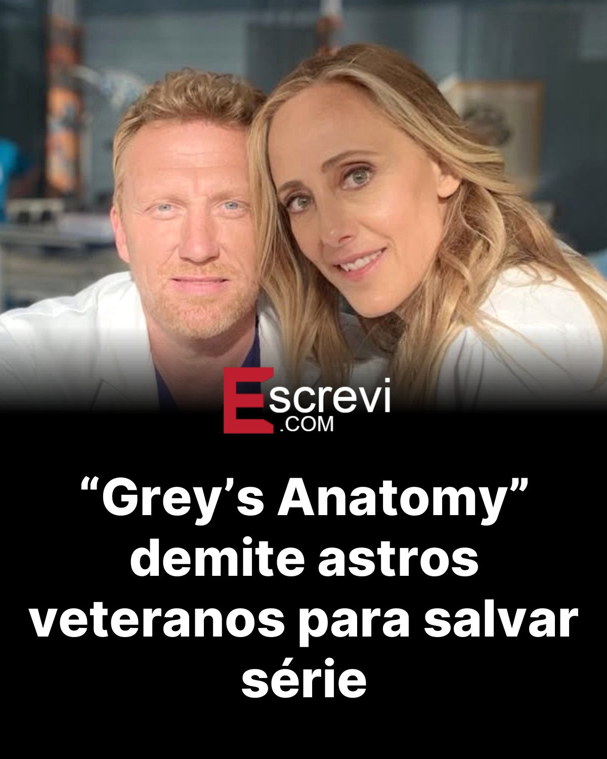 “Grey’s Anatomy” demite astros veteranos para salvar série card preto