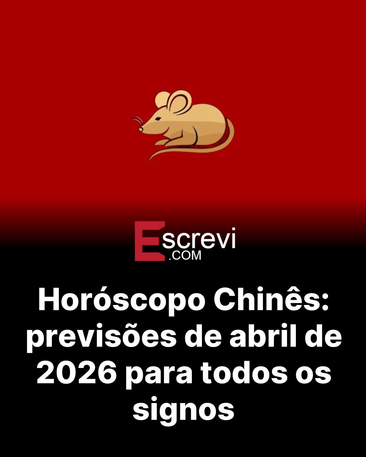 Horóscopo Chinês: previsões de abril de 2026 para todos os signos card preto
