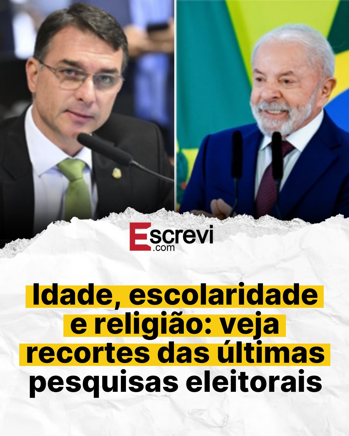 Idade, escolaridade e religião: veja recortes das últimas pesquisas eleitorais card branco