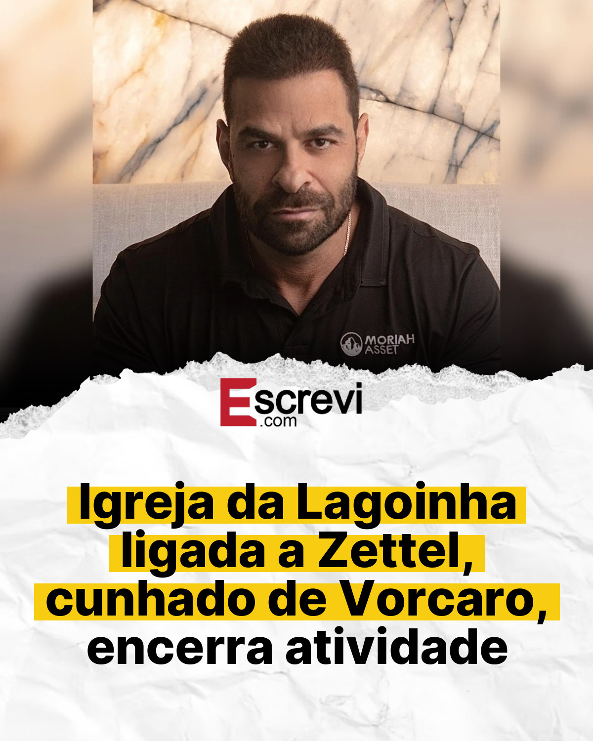 Igreja da Lagoinha ligada a Zettel, cunhado de Vorcaro, encerra atividade card branco