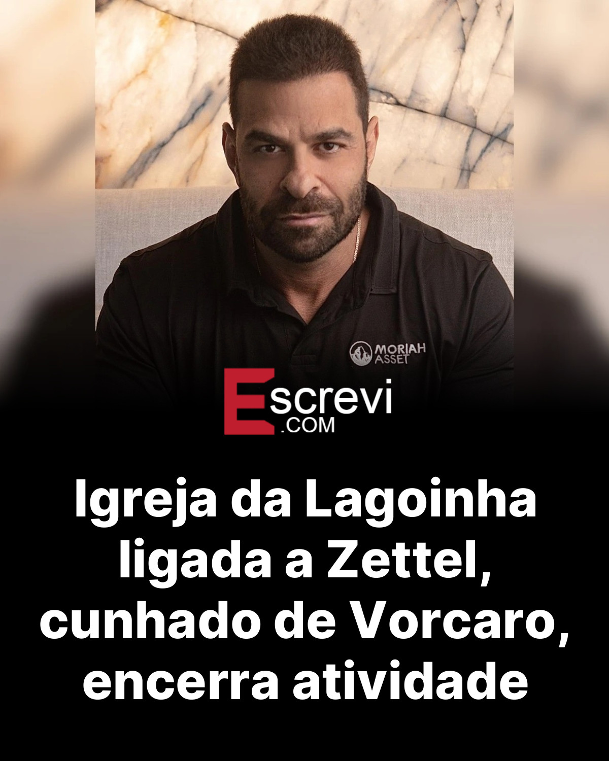 Igreja da Lagoinha ligada a Zettel, cunhado de Vorcaro, encerra atividade card preto