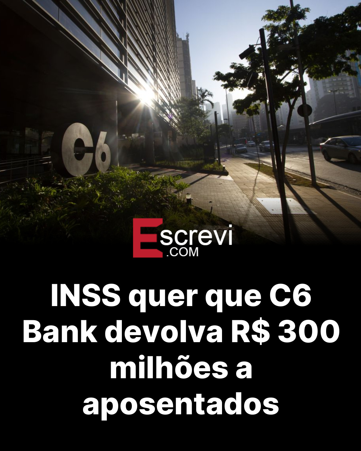 INSS quer que C6 Bank devolva R$ 300 milhões a aposentados card preto
