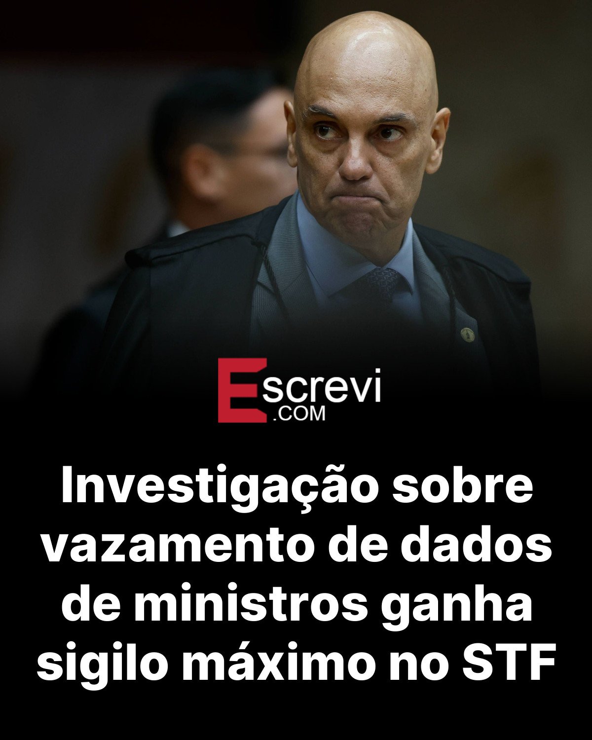 Investigação sobre vazamento de dados de ministros ganha sigilo máximo no STF card preto