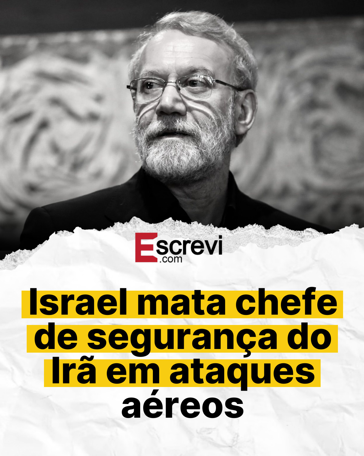 Israel mata chefe de segurança do Irã em ataques aéreos card branco