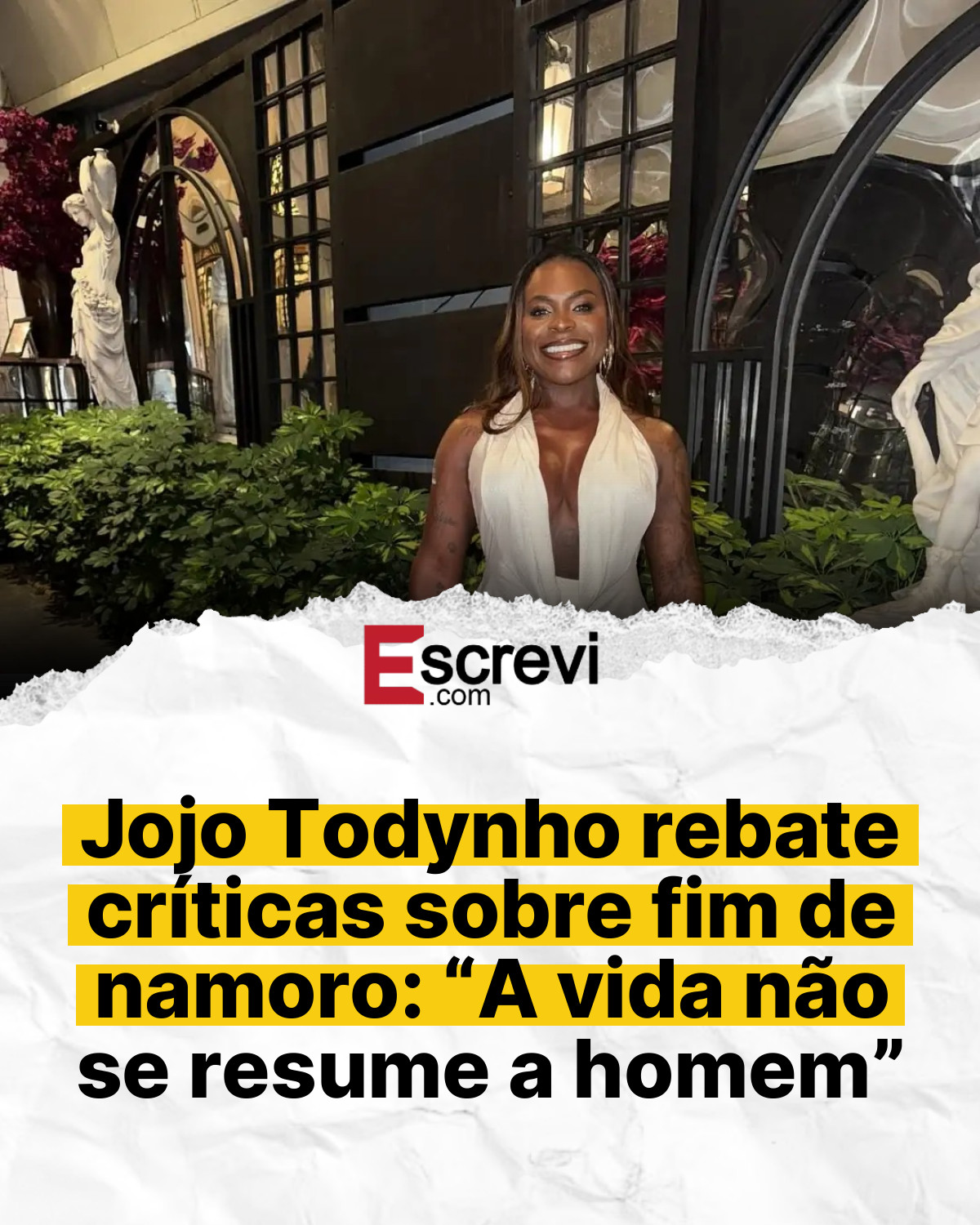 Jojo Todynho rebate críticas sobre fim de namoro: “A vida não se resume a homem” card branco