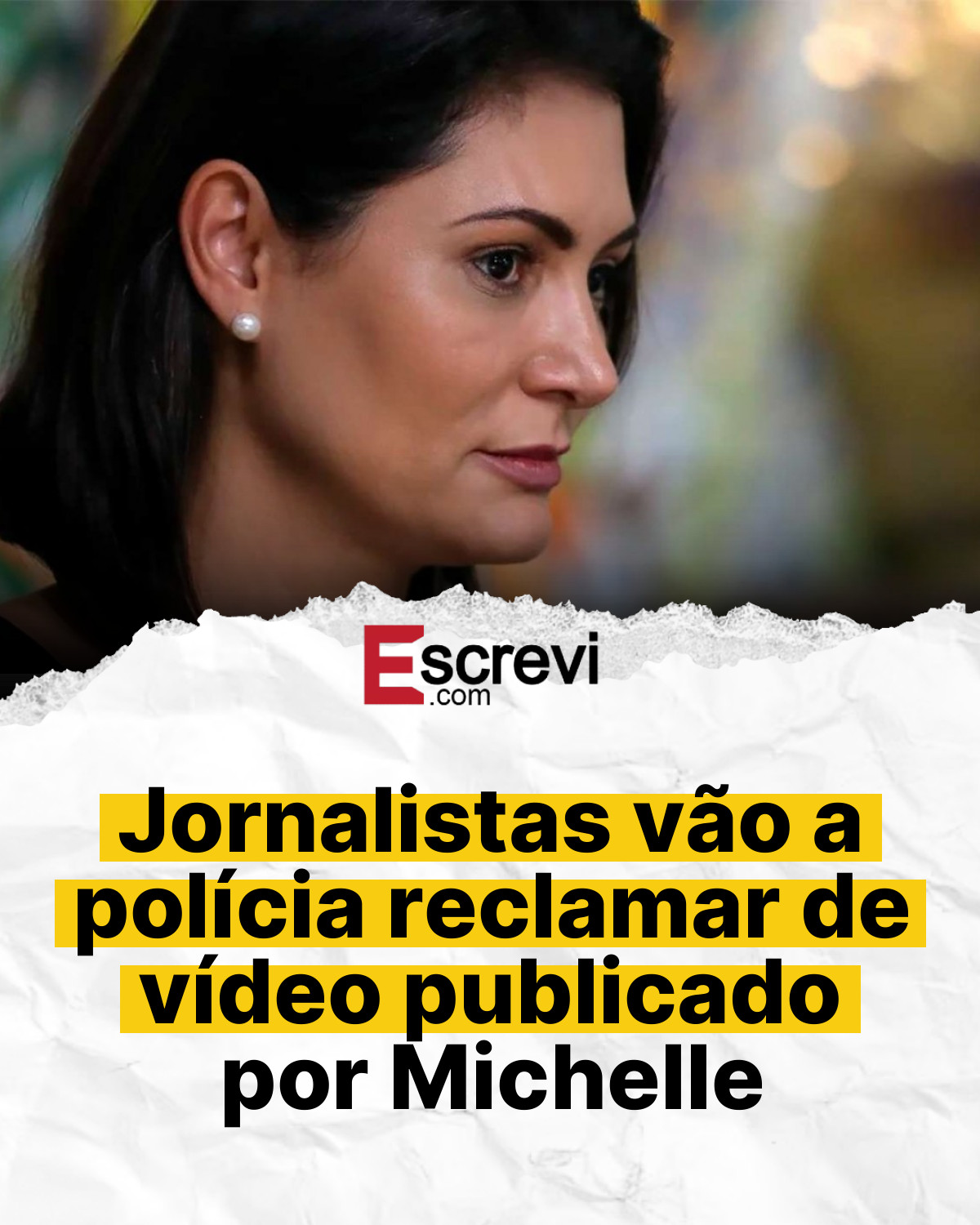 Jornalistas vão a polícia reclamar de vídeo publicado por Michelle card branco