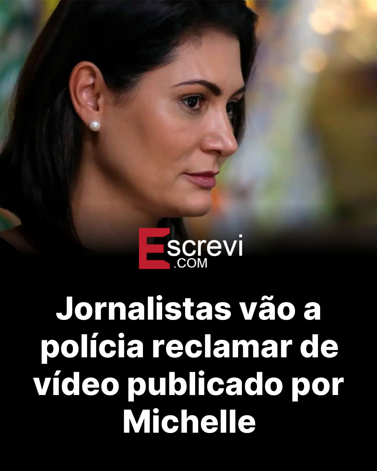 Jornalistas vão a polícia reclamar de vídeo publicado por Michelle card preto