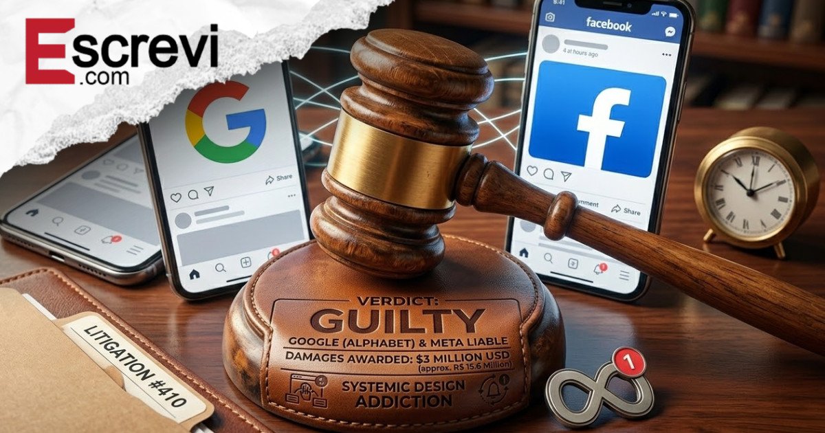 Júri dos EUA condena Google e Meta por vicio em redes sociais imagem principal