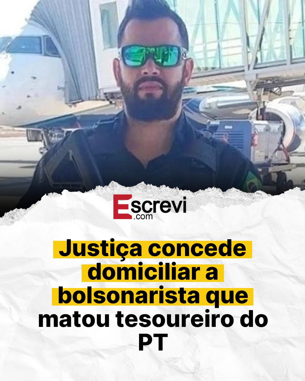 Justiça concede domiciliar a bolsonarista que matou tesoureiro do PT card branco