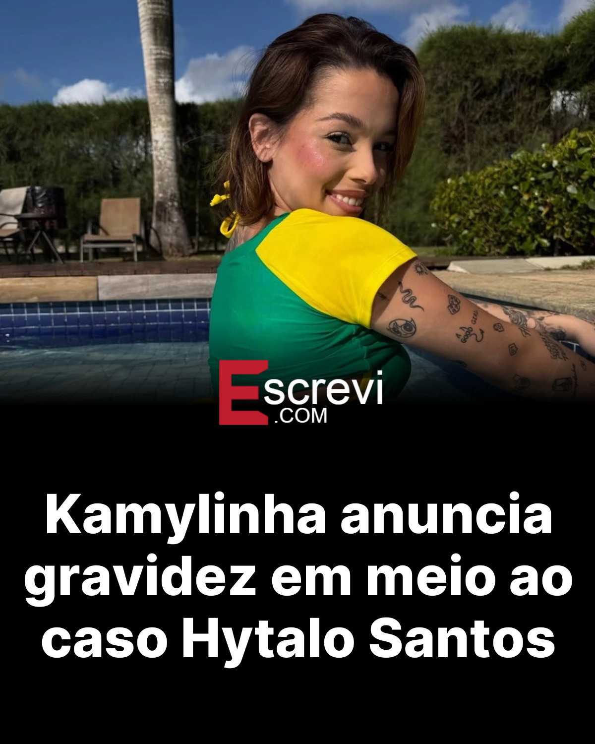 Kamylinha anuncia gravidez em meio ao caso Hytalo Santos card preto