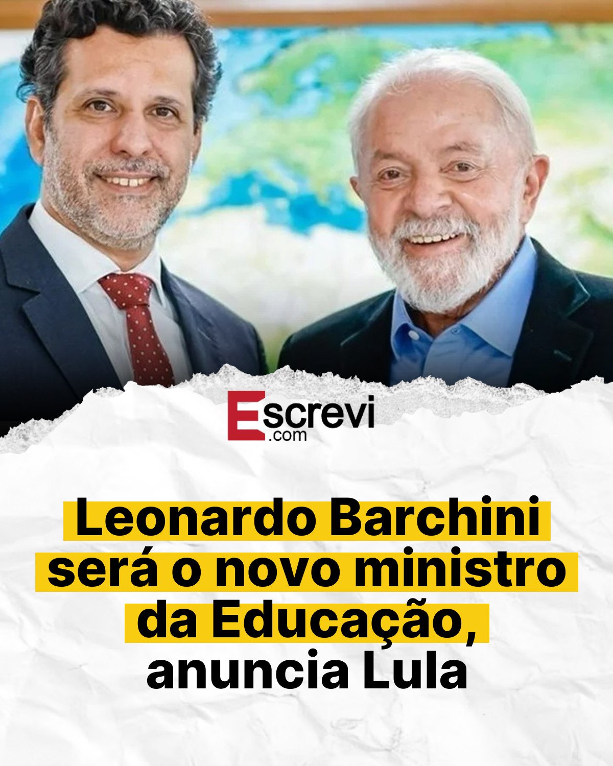 Leonardo Barchini será o novo ministro da Educação, anuncia Lula card branco