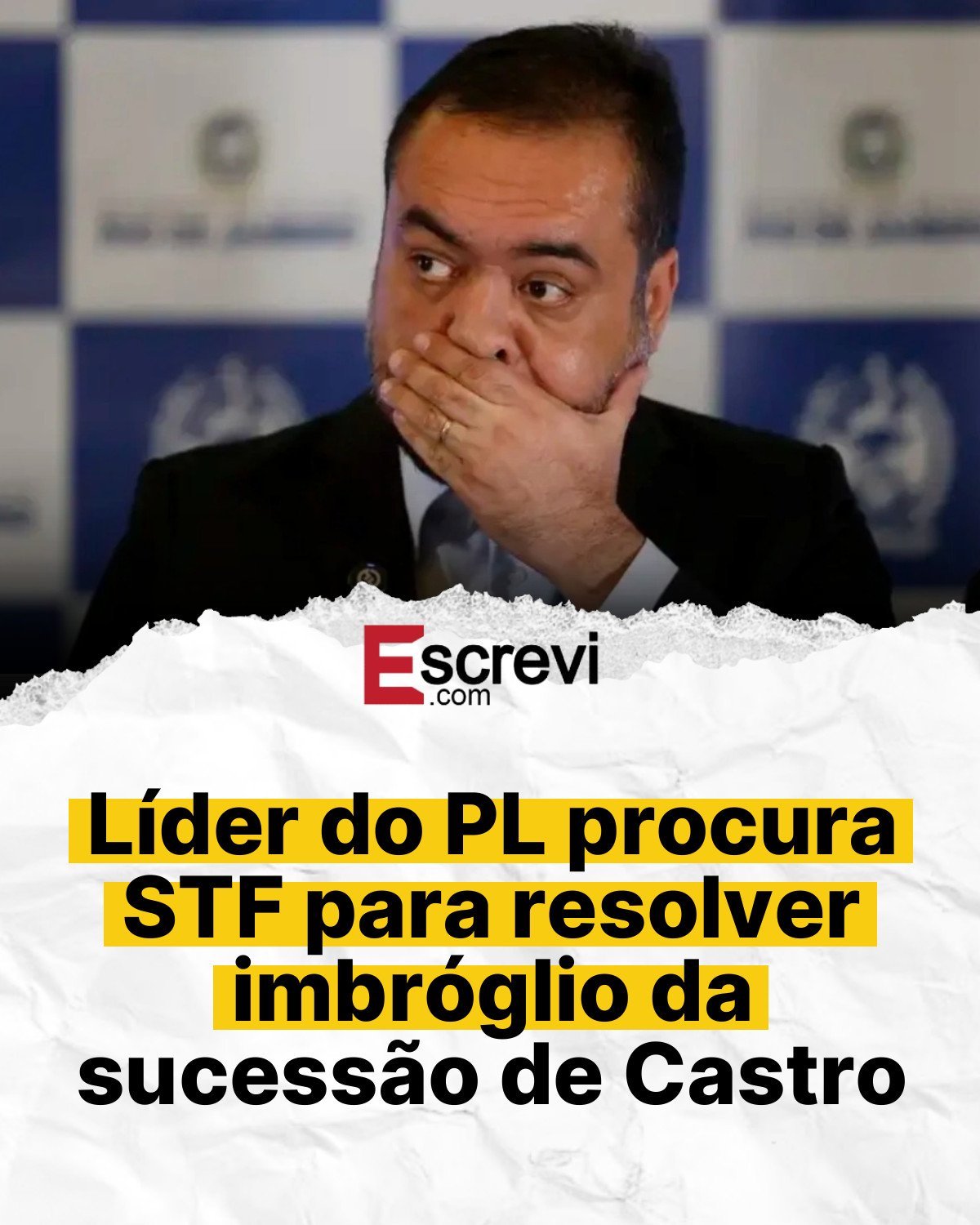 Líder do PL procura STF para resolver imbróglio da sucessão de Castro card branco