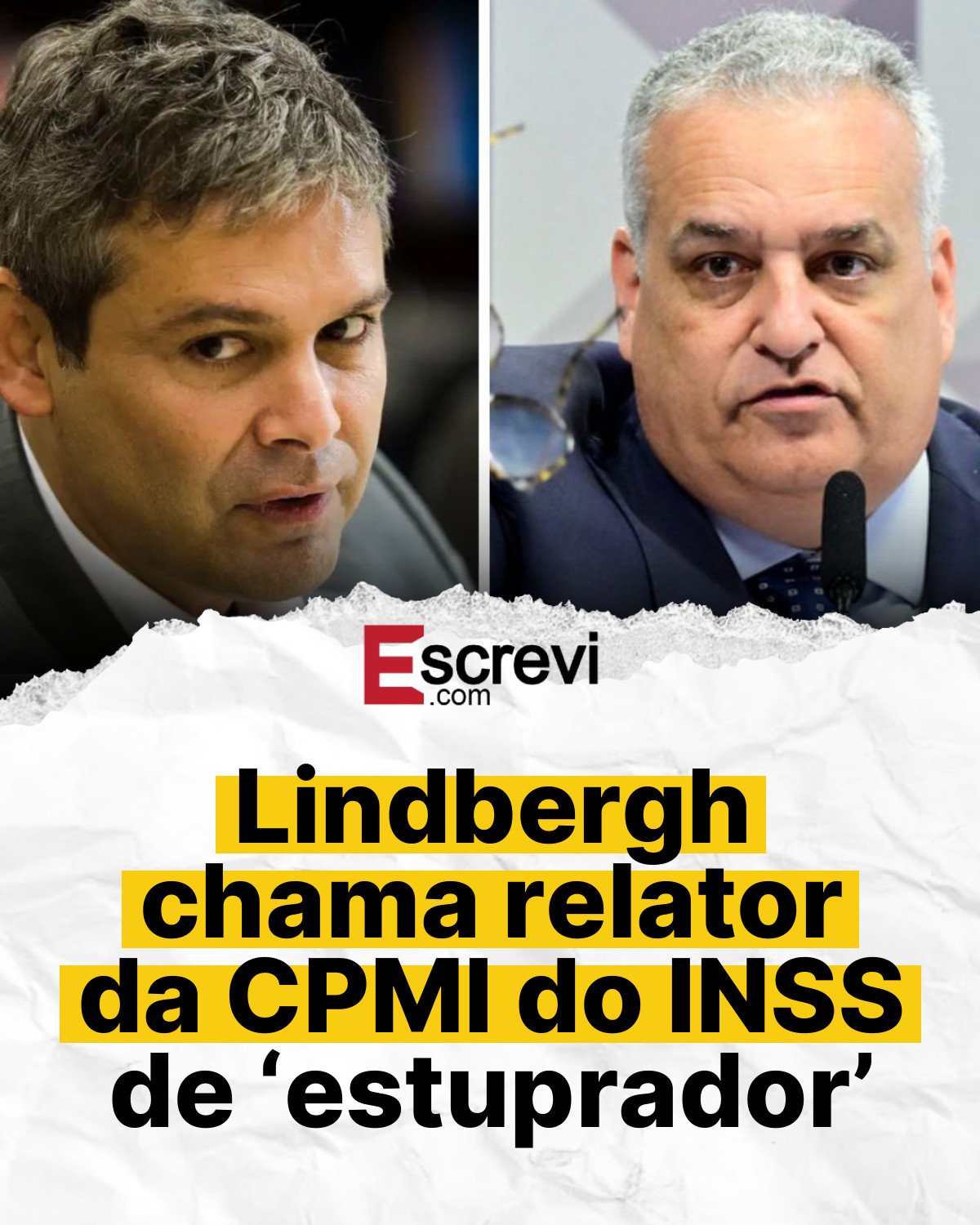 Lindbergh chama relator da CPMI do INSS de ‘estuprador’ card branco